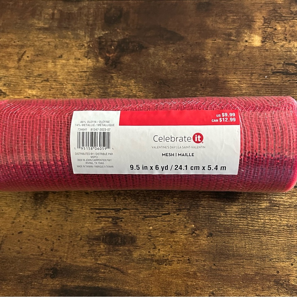 Celebrate It Red Mesh Roll